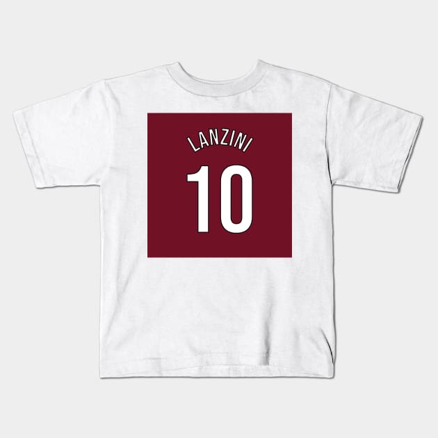 Lanzini 10 Home Kit - 22/23 Season Kids T-Shirt by GotchaFace
